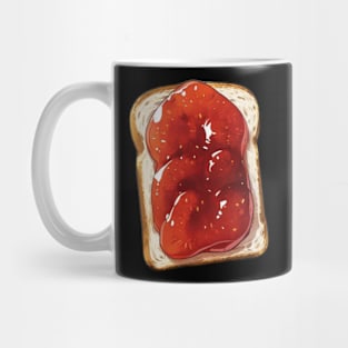 Strawberry Toast Bread Loaf Strawberries Kawaii Yummy Sandwich Vintage Mug